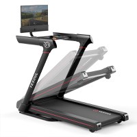 Banda de alergare YESOUL T3 Plus Treadmill, Black, inclinare 10%, pliere, viteza max 14km/ora, Display 21.5" - 3