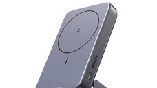 Baterie externa Wireless UGREEN Magnetic Power Bank PB206, 10000mAh, 20W, Atasare magnetica Black, Suport inclus