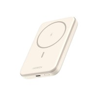 Baterie externa Wireless UGREEN Magnetic Power Bank PB561, 10000mAh, 20W, Incarcare bidirectionala, Atasare magnetica Beige - 1