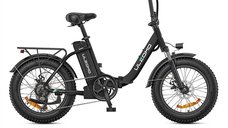 Bicicleta electrica pliabila ULZOMO Dolphin 20, 250W, 36V 13Ah, autonomie 89 km, 25 km/h, neagra, roti 20 inch