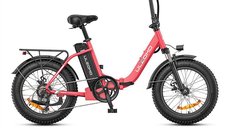 Bicicleta electrica pliabila ULZOMO Dolphin 20 E-bike, 250W, 36V 13Ah, autonomie 89km, viteza maxima 25km/h, Pink