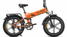 Bicicleta electrica pliabila Ulzomo Dunes 20 E-bike, 750W, 48V 16Ah, autonomie 120km, viteza maxima 25km/h, Orange, 20''
