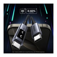 Cablu de date si incarcare rapida UGREEN Uno USB-C to USB-C PD Fast Charging Cable, Negru, 1 m - 4