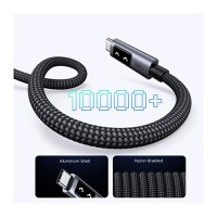 Cablu de date si incarcare rapida UGREEN Uno USB-C to USB-C PD Fast Charging Cable, Negru, 1 m - 5