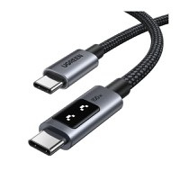 Cablu de date si incarcare rapida UGREEN Uno USB-C to USB-C PD Fast Charging Cable, Negru, 1 m - 1