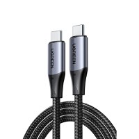 Cablu de incarcare si date UGREEN USB 3.2 Gen 2, UBS-C la USB-C, 1 m, Negru - 1