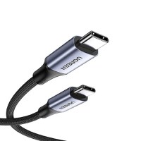 Cablu de incarcare si date UGREEN USB-C Cable Aluminum Case with Braided, USB-C la USB-C, 2 m, Negru - 4