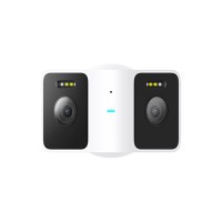 Camera de supraveghere exterior Xiaomi Outdoor Camera CW100 Dual 2K, doua obiective, alba, cu fir - 1