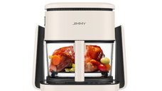 Friteuza cu Aer Cald JIMMY AF3, 2-in-1 Pan Fryer 4L, 1100W, Ecran Tactil HD, 8 Programe Predefinite