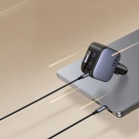 Incarcator auto rapid cu cablu retractabil UGREEN 145W Fast Car Charger EC604 USB-C/A - 3