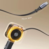 Incarcator auto rapid cu cablu retractabil UGREEN 60W Fast Car Charger EC602 USB-C/A - 6