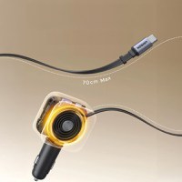 Incarcator auto rapid cu cablu retractabil UGREEN 90W Fast Car Charger EC603 USB-C/A - 3