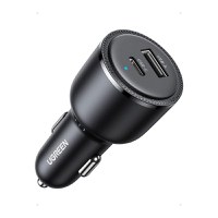 Incarcator auto UGREEN 63W 2-Port Fast Car Charger EC701, 1 x USB A, 1 x USB C, Gri - 2