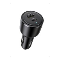 Incarcator auto UGREEN 63W 2-Port Fast Car Charger EC701, 1 x USB A, 1 x USB C, Gri - 1