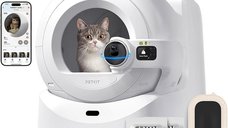 Litiera Smart PetKit Purobot Ultra cu Auto-curatare si Camera AI pentru Pisici - 10L