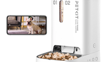 PETKIT YUMSHARE Dual Hopper Smart Feeder with Camera, dozator automat de hrana pentru animale