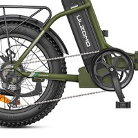 Resigilat - Bicicleta electrica pliabila Ulzomo Dolphin 20 E-bike, 350W, 36V 13Ah, autonomie 89km, viteza maxima 25km/h, Green - 3