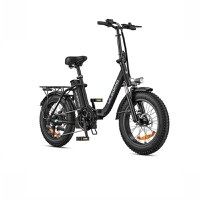 Resigilat - Bicicleta electrica pliabila ULZOMO E-bike Dolphin 20, 250W, 36V 13Ah, autonomie 89km, viteza 25km/h, Black, 20'' - 2