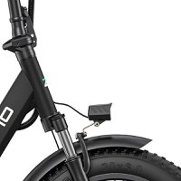 Resigilat - Bicicleta electrica pliabila ULZOMO E-bike Dolphin 20, 250W, 36V 13Ah, autonomie 89km, viteza 25km/h, Black, 20'' - 3