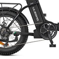 Resigilat - Bicicleta electrica pliabila ULZOMO E-bike Dolphin 20, 250W, 36V 13Ah, autonomie 89km, viteza 25km/h, Black, 20'' - 6