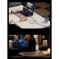 RESIGILAT-Cablu de date si incarcare UGREEN USB-C to USB-C PD 3.1 Fast Charging Cable L513, USB C la USB C, Negru, 1m - 4