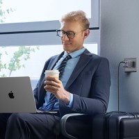 RESIGILAT-Incarcator rapid retea UGREEN Nexode S 65W 3-Port GaN Fast Charger EU, 2x USB-C + 1x USB-A, Gri - 2