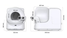 RESIGILAT-Litiera smart cu autocuratare PetKit Purobot Ultra Self-Cleaning with AI-Powered Camera pentru pisici