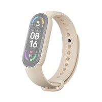 Set 3 curele Bratara fitness Xiaomi Mi Smart Band 6 - Ivory, Verde Maslin, Galben - 9