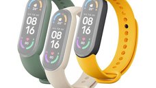 Set 3 curele pentru Bratara fitness Xiaomi Mi Smart Band 6 - Ivory, Verde Maslin, Galben
