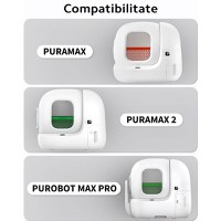 Set accesorii PETKIT Magnetic Cat Litter Remover pentru indepartarea nisipului tofu pentru pisici, verde - 3