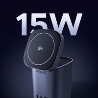 Statie de incarcare 4 in 1 UGREEN 65W 4-in-1 GaN Desktop Fast Charger X555, 2 x USB C, 1 X USB A, Gri - 4