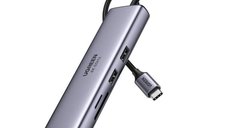 UGREEN Adaptor USB-C Multifunctional 7-in-1 cu HDMI 4K, USB 3.2, Ethernet si Cititor de Carduri