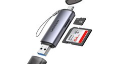 UGREEN CM185 Cititor de Carduri USB-C/USB-A 2-in-1