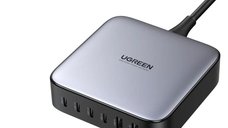 UGREEN GaN 200W Incarcator Desktop Rapid cu 6 Porturi - Gri