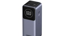 UGREEN Power Bank 12000mAh 100W Fast Charging PB724 cu Ecran LCD, Gri