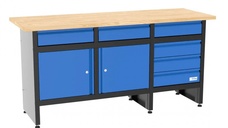 Banc de lucru cu spatii de depozitare GW 6 2 XL Gude 40481, 300 Kg