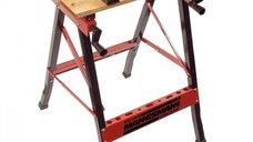 Banc de lucru portabil Mannesmann 7000, capacitate 100 Kg, dimensiuni 600 x 360 mm