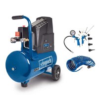 Compresor cu doi cilindri HC30o  Scheppach 5906146901, 1100 W, 24l, 8 bari - 1