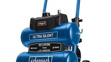 Compresor fara ulei HC20Si-Twin Ultra Silent Scheppach 5906145901, 750 W, 10 bari