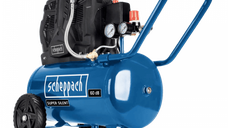 Compresor fara ulei HC25Si Super-Silent Scheppach 5906140901, 1100 W, 24 L, 8 bari