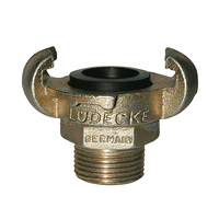 Cupla rapida cu gheare si filet exterior Ludecke KASS10, G1  , O25 mm - 1