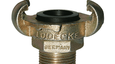 Cupla rapida cu gheare si filet exterior Ludecke KASS10, G1  , O25 mm