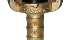 Cupla rapida Ludecke SKG25 cu gheare si stut pentru furtun de 1 O25 mm