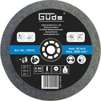 Disc abraziv pentru polizor de banc Gude 55512, O175x25x32 mm, granulatie K80 - 1