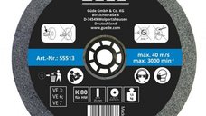 Disc abraziv pentru polizor de banc Gude 55513, O200x25x32 mm, granulatie K80
