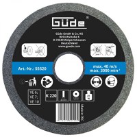 Disc abraziv pentru polizor de banc Gude 55520, O200x40x20 mm, granulatie K220 - 1