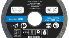 Disc abraziv pentru polizor de banc Gude 55520, O200x40x20 mm, granulatie K220