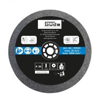 Disc abraziv pentru polizor de banc Gude 55523, O125x16x20 mm, granulatie K36 - 1