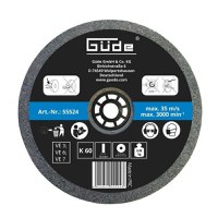 Disc abraziv pentru polizor de banc Gude 55524, O125x16x20 mm, granulatie K60 - 1