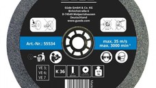 Disc abraziv pentru polizor de banc Gude 55534, O150x20x32 mm, granulatie K36